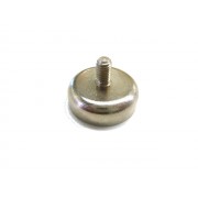 Neodymium Shallow Pot 25mm x 8mm Threaded Post 